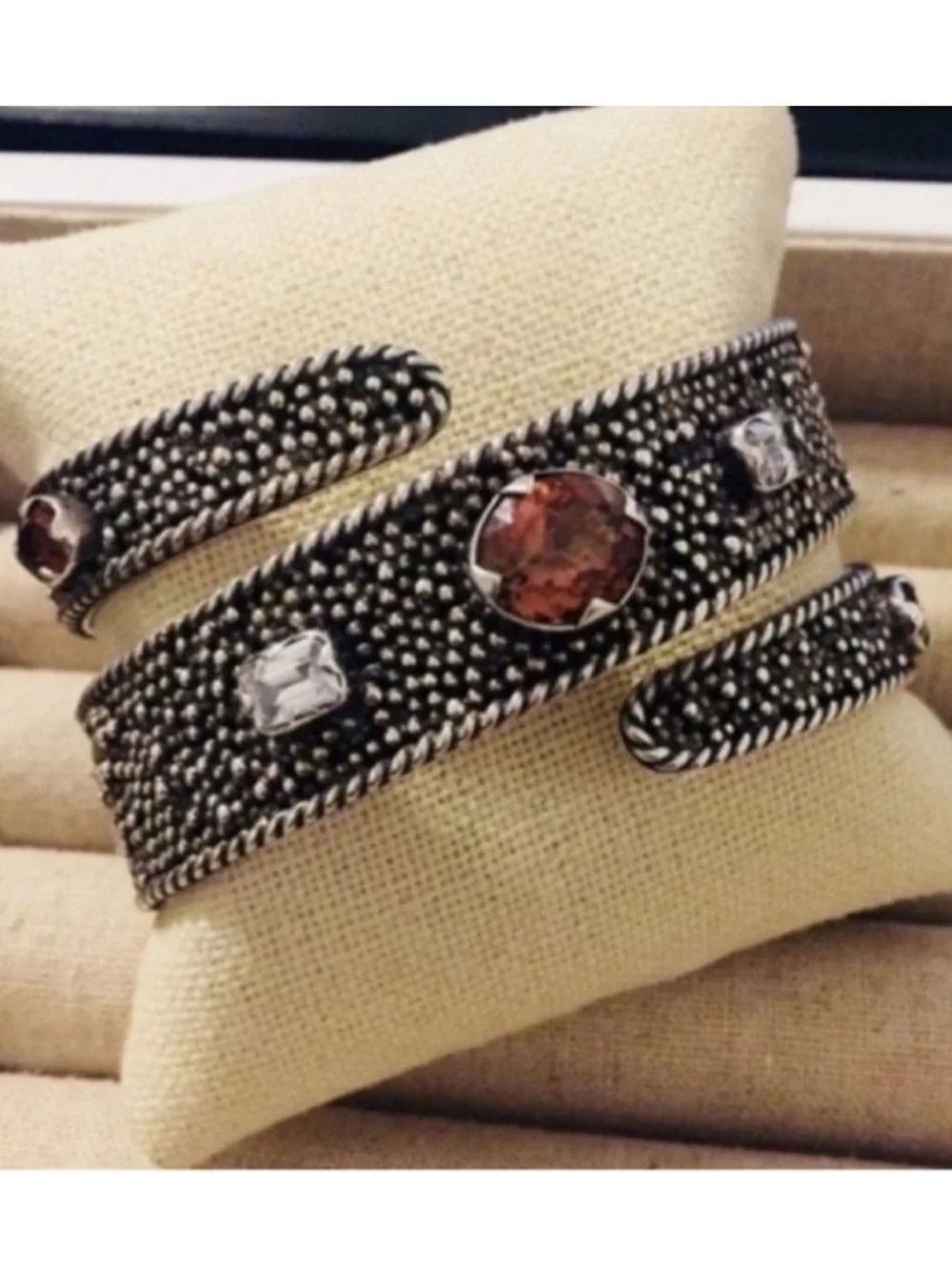 Silver Tourmaline Cuff